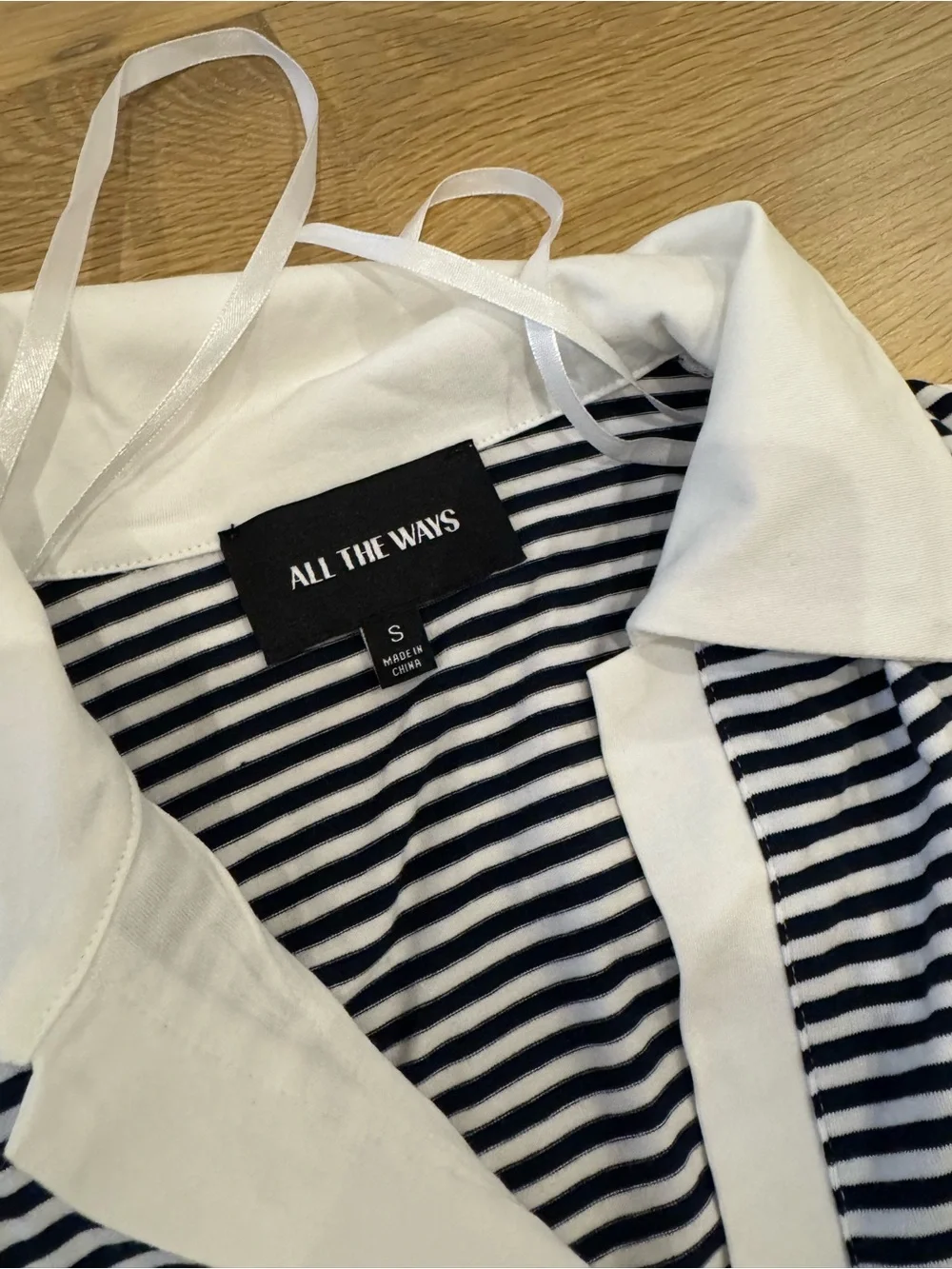 All The Ways Black & White Striped Sleeveless Polo Tank